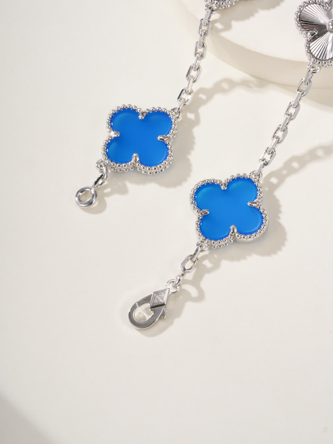 Van Cleef & Arpels Magic Alhambra Blue Enamel Bracelet